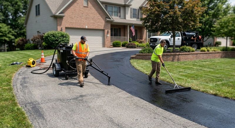 Blacktop Driveway Sealing in Greenville, SC